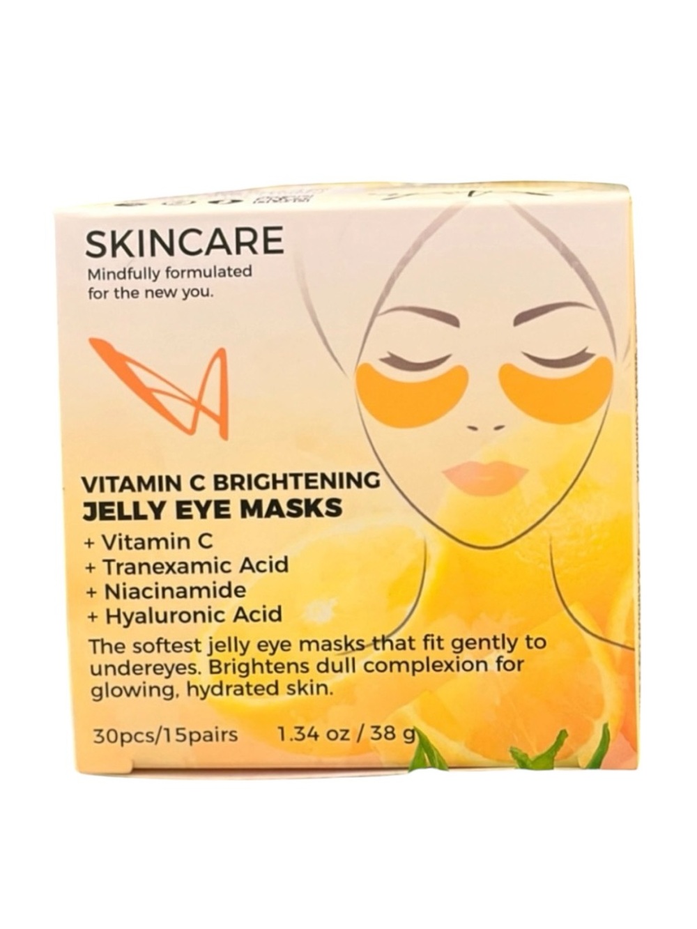 Vitamin C Brightening Jelly Eye Masks - Yellow